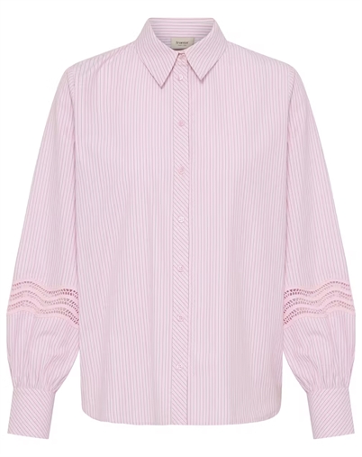 Fransa - FRYara Skjorte - Silver Pink Stripe